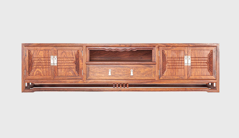 定安刺猬紫檀电视柜低柜现代中式全实木电视柜客厅高低柜